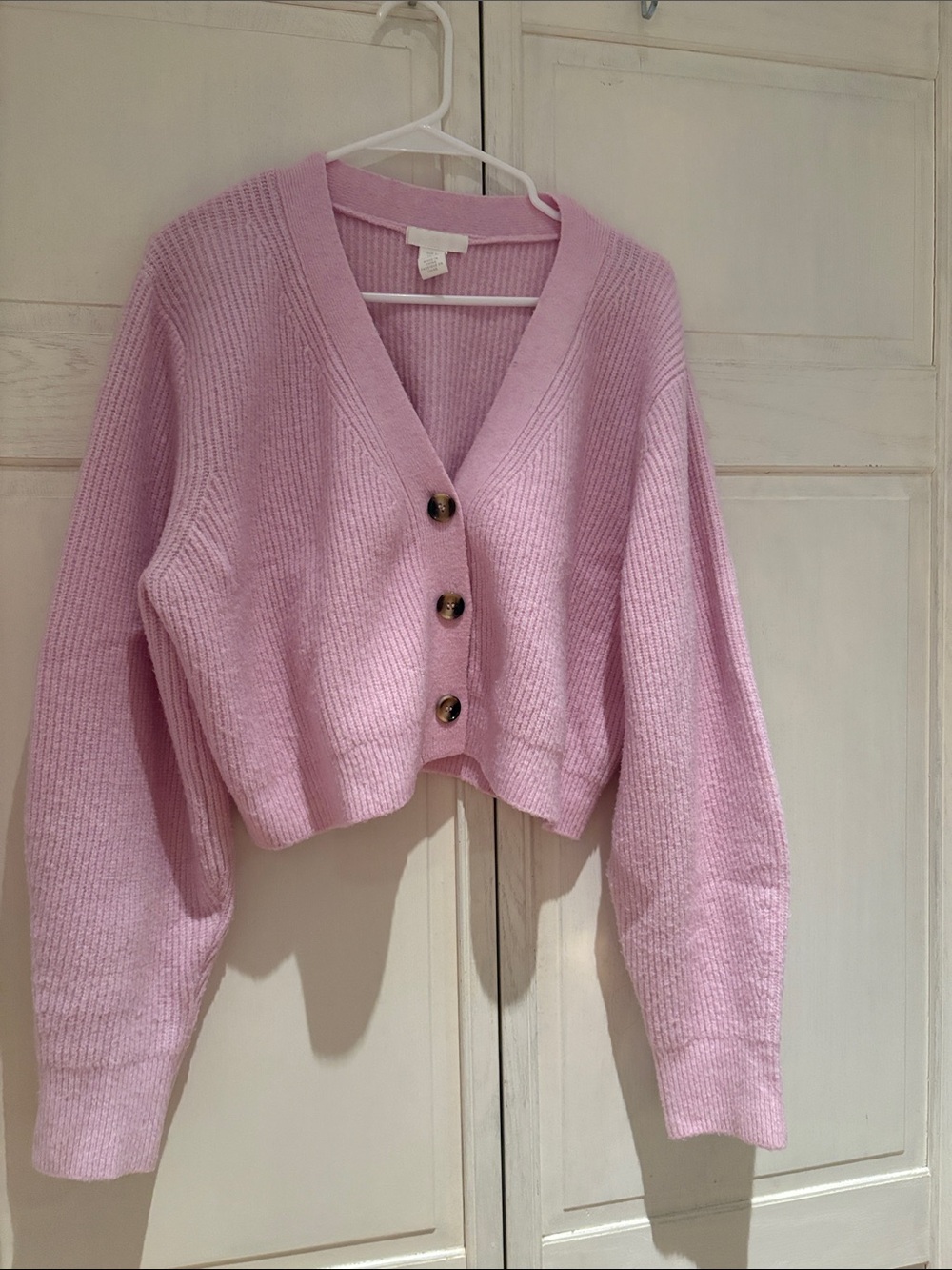 H&M Lilac Cropped Button Cardigan (fits like an oversized small/medium)
